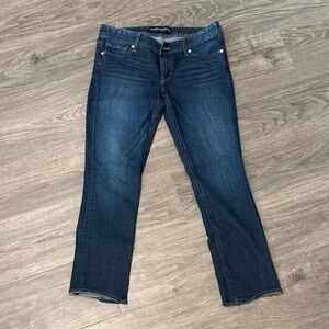 Express Cropped Skinny LowRise ‘Stella’  Dark Blue Jeans